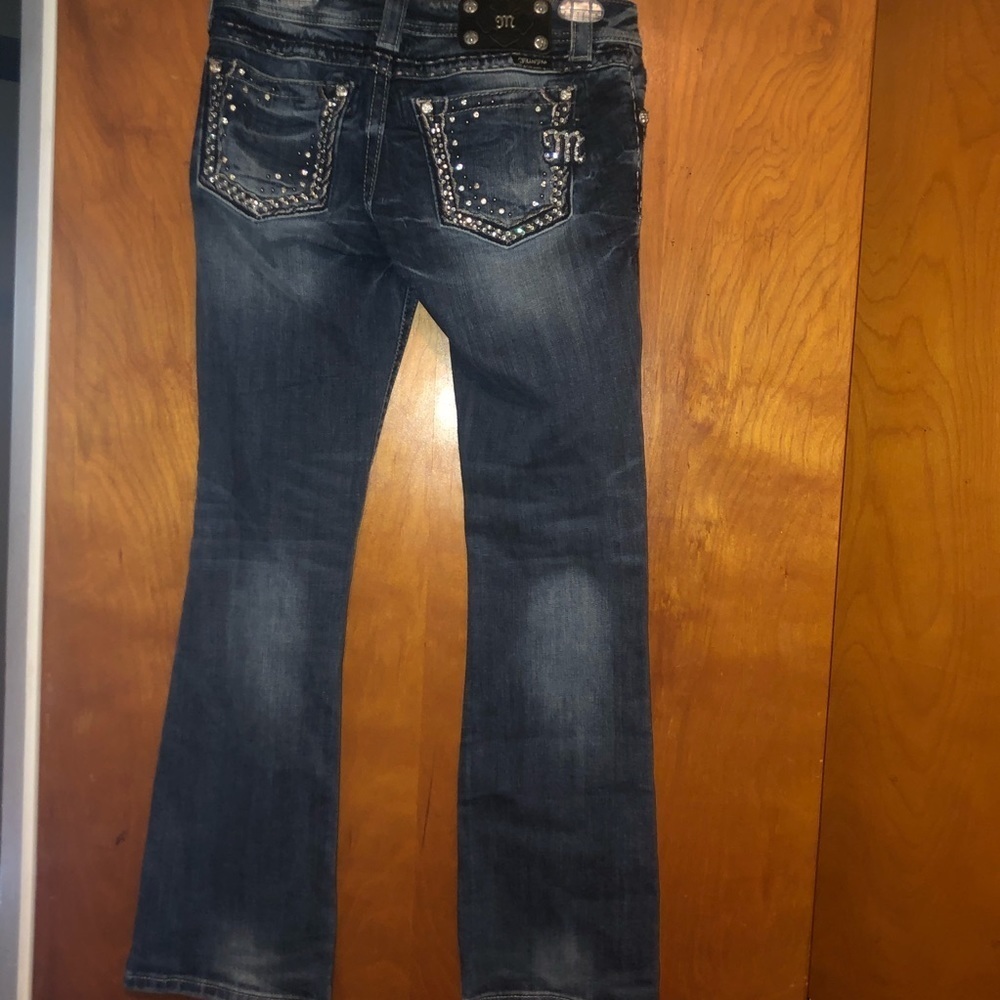 Miss me studded bling bootcut jeans size 27